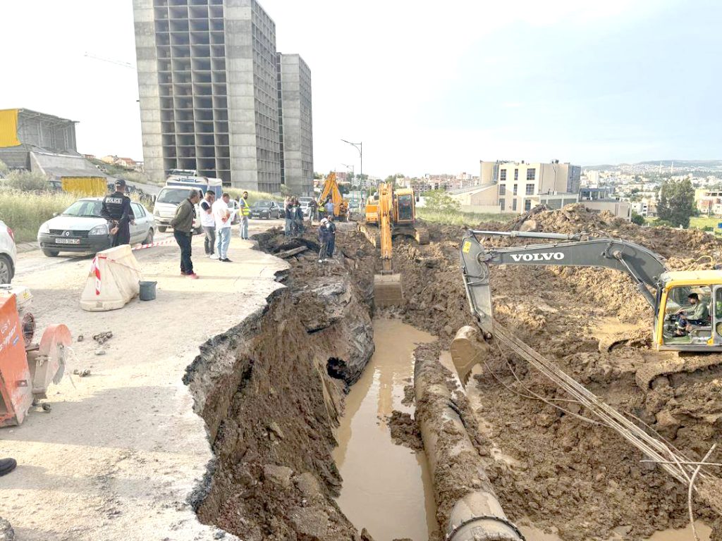 Conduite d’adduction en eau située à la sortie ouest de Constantine : Une panne et des interrogations