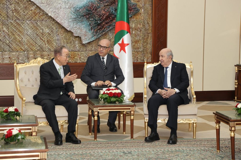 Abdelmadjid Tebboune reçoit Ban Ki-moon : l’Algérie s’invite dans le débat mondial sur la croissance verte